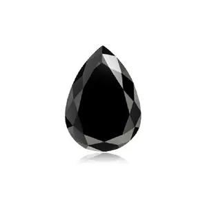 2.65 CARAT 9.4*8*4.1 MM AAA ROSE CUT POIRE FORME NOIR DIAMANT IGI Certifié 10 Moh's Scale Filled - Product Image 1