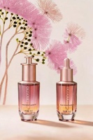 Prix d'usine – Flacon compte-gouttes rond transparent de 30 ml pour mini-parfum/huile essentielle et sérum de soin de la peau avec bouchon compte-gouttes doré