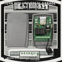 Récepteur de porte de garage Tuya WIFI 2 canaux 433/433,92 MHz, contrôleur universel à code d'apprentissage multibande, interrupteur rechargeable