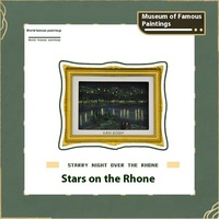 Van Gogh World Famous Peintures Autocollants Fine Résine Bois Ornements De Bureau-Starry Sky Tournesol Monde Touristique Souvenirs pour