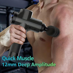 Máquina de terapia personalizada para fascia, percusión de mano, USB, inalámbrico, eléctrico, gimnasio, relajación muscular, vibrador, pistola de masaje, equipo - Product Image 4