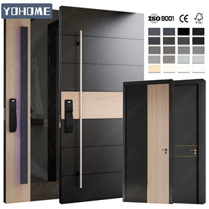 Fabricant de source chinoise <span class=keywords><strong>porte</strong></span> extérieure de sécurité en <span class=keywords><strong>acier</strong></span> noir <span class=keywords><strong>porte</strong></span> extérieure avec <span class=keywords><strong>cadre</strong></span> en <span class=keywords><strong>acier</strong></span> conception de <span class=keywords><strong>porte</strong></span> principale en <span class=keywords><strong>acier</strong></span> inoxydable - Product Image 3