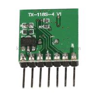 Récepteur et émetteur sans fil 433 Mhz Télécommande Code d'apprentissage Module de décodage 1527 Sortie 4 canaux avec bouton d'apprentissage