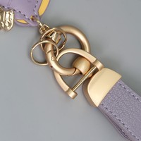 Porte-clés en cuir motif petit agneau porte-bonheur, pendentif poney, pour sac de couple, style riche et tendance, pour voiture, écologique