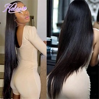 Kuncir ganda rambut Brasil Virgin, bulu cerpelai rambut Brasil Virgin, rambut manusia 40 inci rambut perawan belum diproses vendor bundel rambut mentah