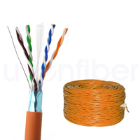 Câble Ethernet CAT6 FTP extérieur robuste, 100% cuivre massif 24AWG, 305M, rempli d'huile, pour ascenseurs, vidéosurveillance et écrans LED
