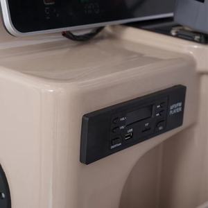 Quadricycle électrique Holladay, chariot électrique de villégiature <span class=keywords><strong>4</strong></span> <span class=keywords><strong>places</strong></span> avec auvent, adapté aux véhicules de golf, hôtels et stations balnéaires - Product Image 4