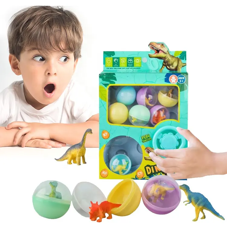 Top hot selling dinosaur twisted egg toys Easter gift 8pcs kids surprise dinosaur egg toys dinosaur toy set