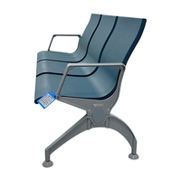 Chaise d'attente pour dialyse à 3 places en plastique, réglable électriquement, design moderne pour hôpital