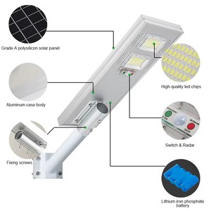 Năng lượng mặt trời LED bollard Đèn ngoài trời Vườn Pathway chiếu sáng không thấm nước với cảm biến chuyển động và điều khiển từ xa - Product Image 5