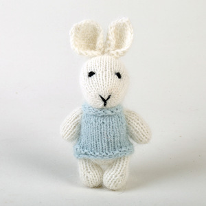 Soffice coniglietto lavorato a maglia giocattolo fotografico per neonati oggetti di scena Crochet orso leone caro pupazzo di neve Amigurumi bambola animale aiutante fotografo - Product Image 1