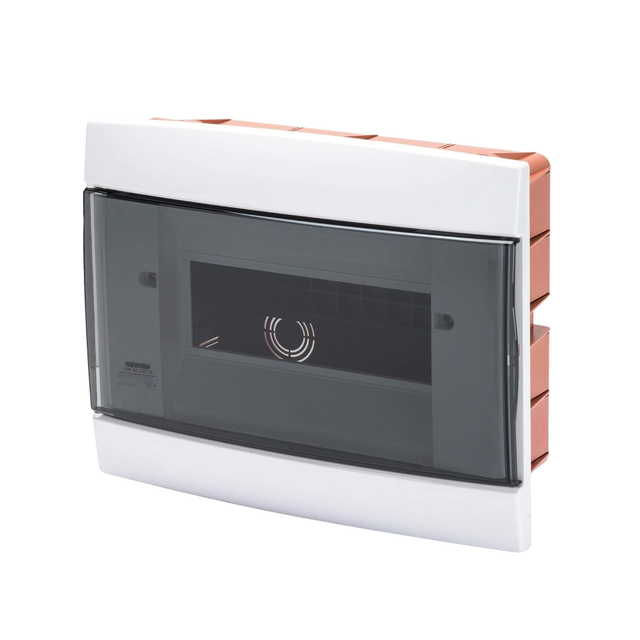 Furniture Switchboard Built-in Set for Housing White Milk 8 Modules