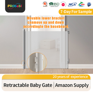 51-97 \ "cổng bé có thể thu vào màu đen cho cầu thang siêu rộng 31 \" Cổng an toàn màu trắng cao cho trẻ em và vật nuôi sử dụng ngoài trời - Product Image 3