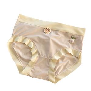 Culottes hipster antibactériennes 7A pour filles, ultra-fines, taille mi-haute, usage quotidien, en nylon tricoté et soie de mûrier, nouvelle collection 2025 Qiwo Meng - Product Image 5