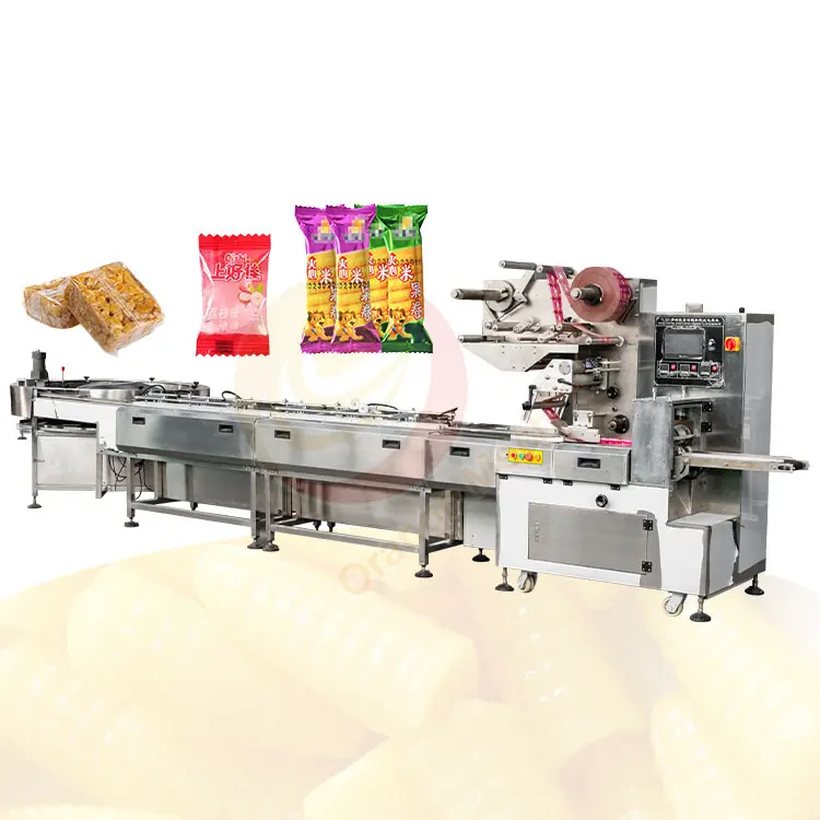ORME Fully Automatic Sweet Lollipop Pillow Cereal Bar Package Small Candy Wrapping Chocolate Pack Machine