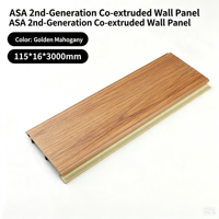 Nouveau panneau mural extérieur co-extrudé ASA PVC 2026, résistant aux UV et aux intempéries, aspect bois, pour revêtement mural extérieur et bardage de façade