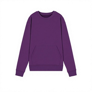 <span class=keywords><strong>Felpa</strong></span> da <span class=keywords><strong>uomo</strong></span> <span class=keywords><strong>viola</strong></span> girocollo, vestibilità regolare, tinta unita, lavorata a maglia, casual, per autunno e inverno - Product Image 2
