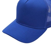 Gorra Trucker de Malla de 5 Paneles con Bordado Personalizado de Alta Calidad, MOQ Bajo, para Ciclismo y Actividades al Aire Libre