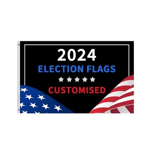 Bandeira eleitoral de 2024, bandeira personalizada com estampa de eleição presidencial americana, bandeira de carros com bastão, bandeira eleitoral dos EUA