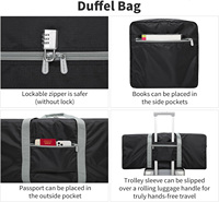 Sac de voyage personnalisé 210D 420D 600D, sac de transport non tissé grande capacité pour déménagement, sac de voyage pour couettes, vente en gros