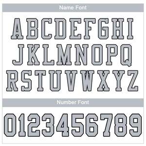 Camiseta de Fútbol Clásica Personalizada Blanca, Plateada y Negra, de Malla, Auténtica - Product Image 3