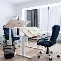 Bureau électrique debout réglable en hauteur pour écrire, dessiner, travailler, table à dessin réglable en hauteur