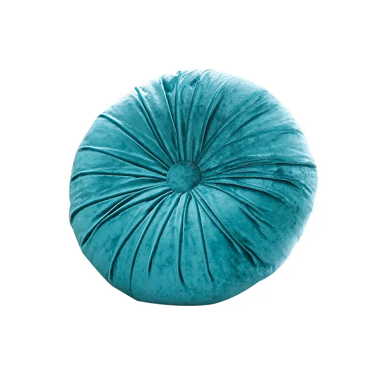 20 Colors cushion pillow Cover Seat Cushion luxury Ice Velvet round cushion pumpkin Pillow case Orange