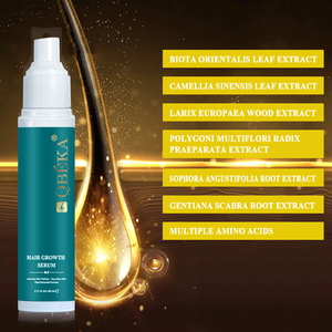 QBEKA Sérum de croissance des cheveux Anti-chute de cheveux Non gras Léger Sérum de régénération des cheveux à absorption rapide - Product Image 3