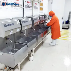 Food Factory Higiene Máquina de lavar mão semiautomática parede Lavatrice A Mano