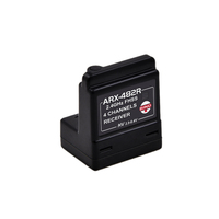 Récepteur de voiture RC sans fil 2,4G compatible Sanwa FHSS à 4 canaux ARX-482R approuvé CE avec étui de protection