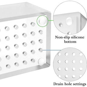 Nhà máy-Tùy chỉnh phòng tắm hộp lưu trữ, giá cực thấp Acrylic bàn chải đánh răng hộp lưu trữ hộp hiển thị - Product Image 4
