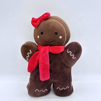 Peluche Bonhomme en Pain d'Épices, Design Adorable, Peluche Personnalisée en Pain d'Épices