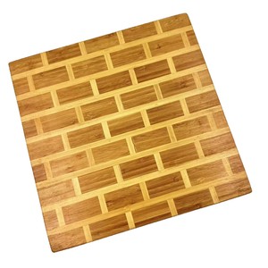 เขียงไม้ไผ่ 30.5x30.5x2.5 ซม. รูปทรงสี่เหลี่ยม สำหรับหั่นอาหารดิบและอาหารปรุงสุก - Product Image 2