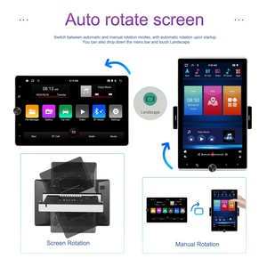 Podofo 1 DIN Android đài phát thanh xe với 10.4 "cơ giới Màn hình xoay 2 + 64 Gam Xe Stereo Carplay & Android tự động GPS Wifi EQ FM RDS - Product Image 2