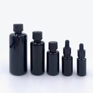 ขวดแก้วสีดำคุณภาพสูงพร้อมหลอดหยด หลายขนาด สำหรับบรรจุน้ำมันหอมระเหย เซรั่ม ขวดบรรจุภัณฑ์เครื่องสำอางแบบปิดผนึก ภาชนะเปล่า - Product Image 6