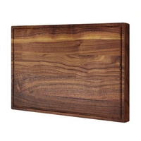 Planche à découper en bois d'acacia épais et robuste pour cuisine professionnelle et restaurant, bloc de boucher pour couper la viande