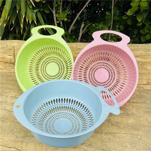 Drain <b>Basket</b> <b>Plastic</b> Kitchen Colander 30.5 Cm Long 24 Cm Wide 10 Cm High Bpa Free For Fruit Vegetable Draining - Product Image 1