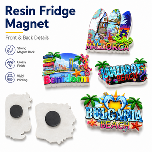 Imán de Resina 3D Personalizado de Recuerdo Turístico de España, Directo de Fábrica, con Diseño de <span class=keywords><strong>Benidorm</strong></span> y Alicante, para Promoción - Product Image 3