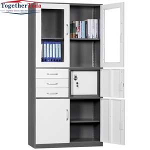 Armoire de classement métallique verrouillable au design moderne avec 3 tiroirs et coffre-fort pour bureau, atelier et entrepôt (vente en gros) - Product Image 6