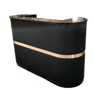 Kisen hall <span class=keywords><strong>d</strong></span>'hôtel contemporain bon marché pierre artificielle blanc conception unique de bureau de réception grands bureaux de réception - Product Image 4