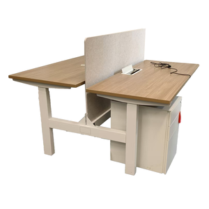 Escritorio Doble Minimalista de Estilo Moderno, Estación de Trabajo, Escritorio para Empleados, Escritorio Administrativo, Mostrador - Product Image 2