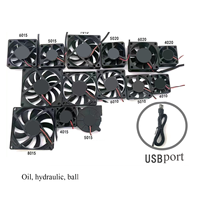 Ventilateur de refroidissement axial CC pour boîtier PC gaming, haute vitesse, sans balais, 12V 24V 48V PWM, 50mm 60mm 80mm 90mm 120mm
