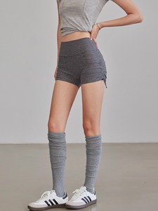 Pantaloncini da Yoga alla Moda, Leggeri e ad Asciugatura Rapida, a Vita Alta con Laccetti Laterali, Shorts da Palestra e Ciclismo - Product Image 3