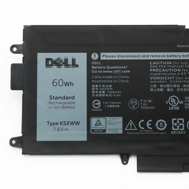 ZTHY K5XWW Battery Replacement for Latitude 7389 Latitude 7390 Latitude 12 5000 5289 2-in-1 L3180 E5289 P29S001 P29S002