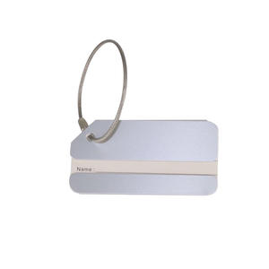 Etiquetas de Equipaje Rectangulares de Metal de Óxido de Aluminio de Alta Calidad Personalizadas al por Mayor, Etiquetas con Nombre Grabables con Láser, Resistentes al Agua - Product Image 5