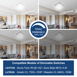 Worbest Plafonnier LED 16 pouces Triac Dimmable 10%-100% Drive on Borad <span class=keywords><strong>Osam</strong></span> High Lumen LED Chip Indoor Use ETL Certificate - Product Image 3