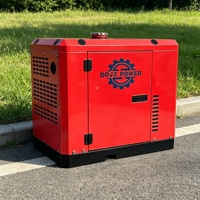 Générateur diesel silencieux et compact, 5-8 kW, 220 V, 60 Hz, monophasé, avec système ATS et AVR, idéal pour la maison, les applications marines et les yachts.