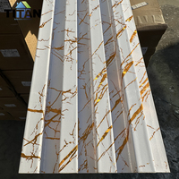 Revêtement extérieur en plastique Composite acoustique, revêtement extérieur imperméable, extérieur, panneau mural pvc cannelé