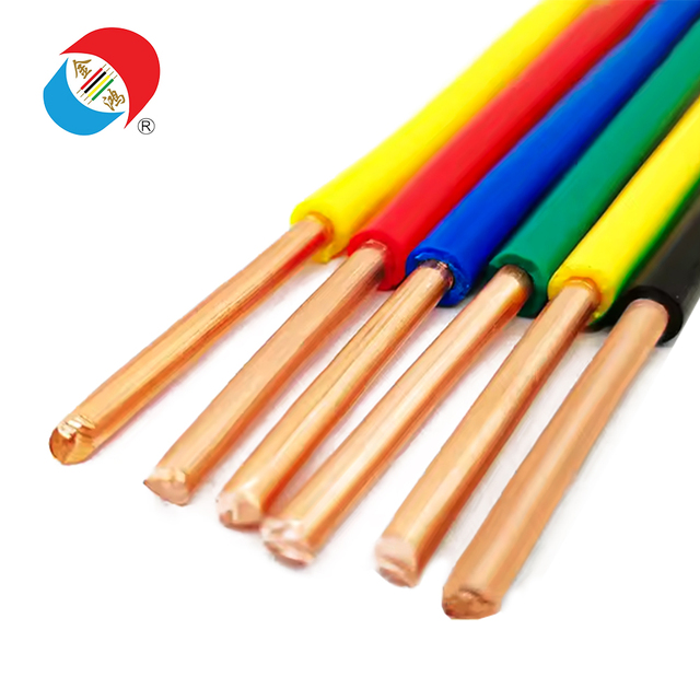 BV 450/750V PVC Insulated Single Core Cable - Copper Conductor Building Wire for Fixed Electrical Wiring