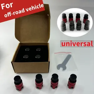 Accessoires universels pour véhicules : Kit de 4 buses de purge rapide pour pneus, idéal pour l'extérieur et le désert - Product Image 1